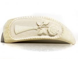 Whale’s Tooth Carving – Rose & Carnation - Image 4