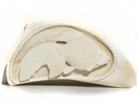 Whale’s Tooth Carving – Goldfish